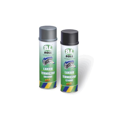 Lakier termiczny 650C srebrny 500ml spray