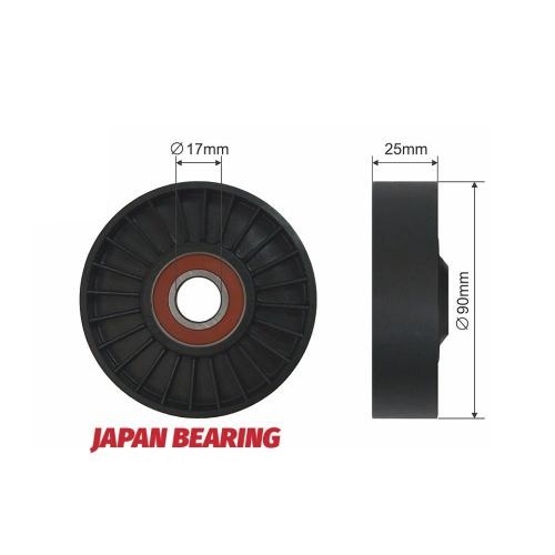 Ilustracja NTY RNK-PL-002 NTY ROLKA NAPINACZA PASKA WIELOROWKOWEGO